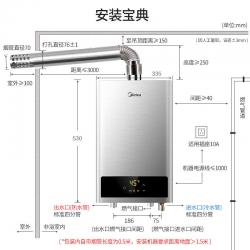 美的（Midea）16升 热水器天然气JSQ30-HWA 