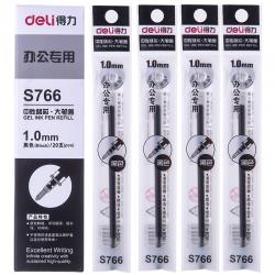 得力deli1.0mm黑色中性笔笔芯 单支DLSX-S766