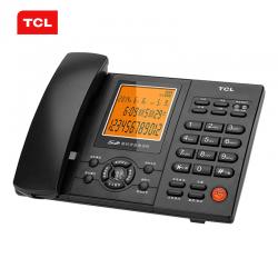 TCL 电话机 插卡自动手动录音 88超级版(黑色)