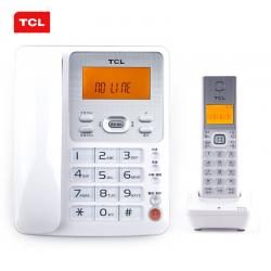 TCL 无绳电话机D60套装一拖一(雅致白)