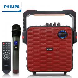 飞利浦（PHILIPS）SD60 户外广场舞拉杆音响 红色