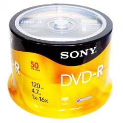 索尼sony4.7g光盘DVD-R 50片桶装行业版