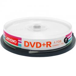 联想DVD+R /刻录盘 16速4.7GB桶装10片空光盘