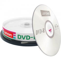 联想DVD-R 光盘/刻录盘 16速4.7GB桶装10片 