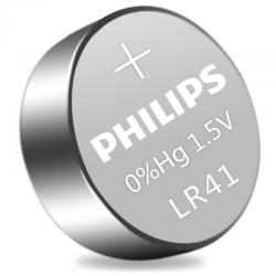 飞利浦（PHILIPS）LR41纽扣电池1.5V碱性10粒