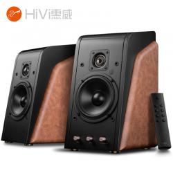  惠威HiVi M200新经典2.0蓝牙音箱棕色