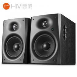 惠威HiVi D1090 2.0声道蓝牙音箱黑木纹