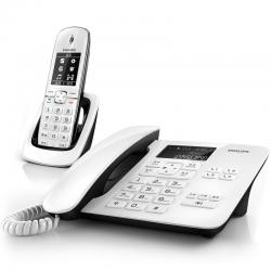 飞利浦（PHILIPS）DCTG492 语音报号/免打扰/省电ECO/黑名单无绳电话机/座机电话机子母机/子母电话座机 白色