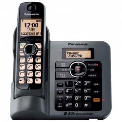 松下（Panasonic）KX-TG53CN-1 数字答录无绳电话机单主机 金属灰