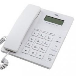得力（deli）779 有线电话机 免电池固定电话家用办公来电显示座机 白色