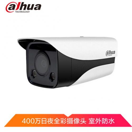 大华（dahua）全彩摄像头400万室外防水高清网络监控摄像头手机远程监控DH-IPC-HFW2433DM-LED焦距6mm