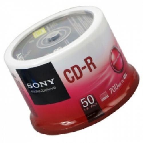 索尼（SONY） CD-R 48速 700MB 光盘/刻录盘 50片/桶