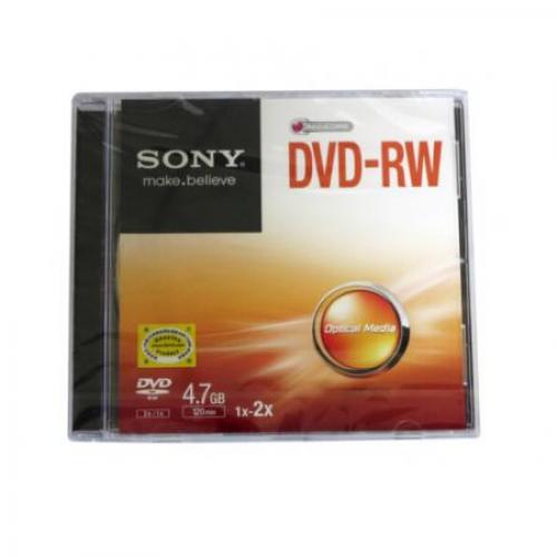 SONY 索尼 dvd可擦写光盘 刻录盘 4.7G 空白盘碟 可重复刻录 DVD-RW（1-2X） 单片精装