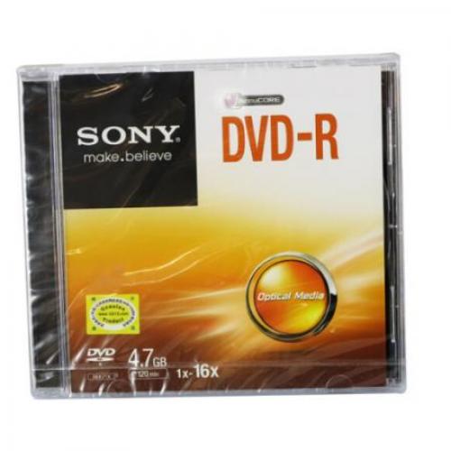 索尼（SONY） DVD刻录盘 空白刻录光盘 16X 4.7G DVD-R 单片精装