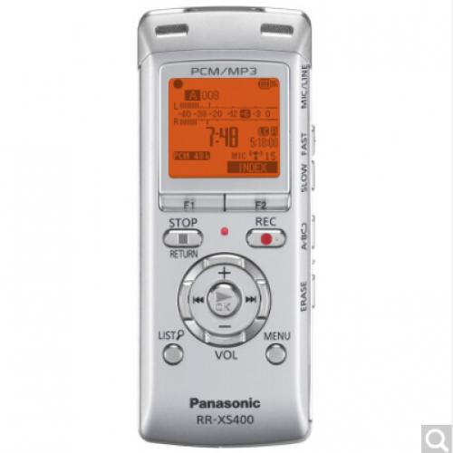 松下 PANASONIC RR-XS420GK-W 录音笔 直插/PCM/变焦/降噪 立体声专业录音