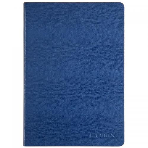 齐心（COMIX）皮面文具笔记本子记事本日记本 18K114张 蓝色 C5809