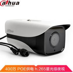 大华（Dahua）400万POE摄像头H.265高清星光级夜视红外摄像头 DH-IPC-HFW4443M-I1 镜头8MM