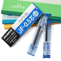 斑马牌（ZEBRA） RJF5 中性笔替芯 0.5mm 蓝色 10支/盒