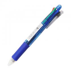 斑马牌（ZEBRA） B4SA1 四色圆珠笔带自动铅笔 0.7mm 蓝色杆 单支装