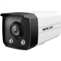 MERCURY 水星 摄像头H.265+室外筒型枪机PoE暖光全彩高清监控设备摄像机 200万暖光全彩镜头-6mm焦距