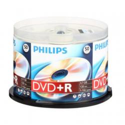 飞利浦（PHILIPS）DVD+R空白光盘/刻录盘 16速4.7G 桶装50片