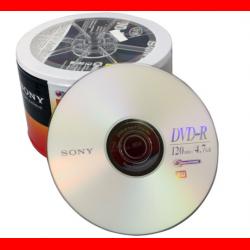 SONY 索尼 dvd刻录盘 光盘 空白光盘 4.7G 16X DVD-R（50片环保装）