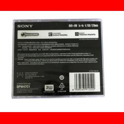 SONY 索尼 dvd可擦写光盘 刻录盘 4.7G 空白盘碟 可重复刻录 DVD-RW（1-2X） 单片精装