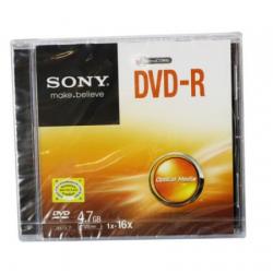 索尼（SONY） DVD刻录盘 空白刻录光盘 16X 4.7G DVD-R 单片精装