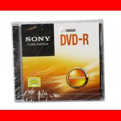 索尼（SONY） DVD刻录盘 空白刻录光盘 16X 4.7G DVD-R 单片精装