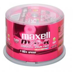 麦克赛尔（maxell）DVD-R光盘 刻录光盘 光碟 空白光盘 可打印光盘 16速4.7G台产 桶装50片