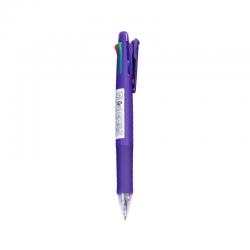 斑马牌（ZEBRA） B4SA1 四色圆珠笔带自动铅笔 0.7mm 紫色杆 单支装