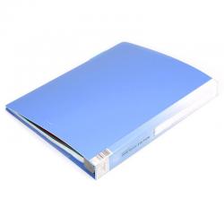 齐心（Comix）NF407A-S 40页A4活页资料册 30孔塑胶夹 蓝色