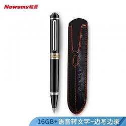 纽曼（Newsmy）笔形录音笔 RV96精英型 16G 专业微型高清降噪便携 学习培训商务会议录音速记 带笔套 黑色