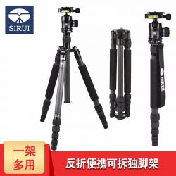 思锐（SIRUI）N1205X+K10X 单反相机便携反折碳纤维三脚架球形云台套装可转独脚架