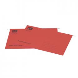 欧标（MATE-1ST） B2210 挂快劳文件夹 F/C 双胶纸 颜色：红色、规格 ： 240*365mm