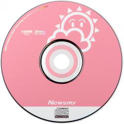 纽曼（Newsmy）CD-R 52速 700M阳光系列 桶装25片 刻录盘（云阳两种图案随机发售）-新老包装随机发货