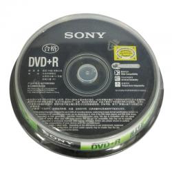 索尼（Sony）DVD-R 16速 4.7G 刻录光盘 桶装 10片/桶