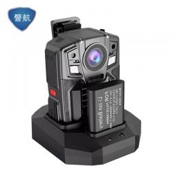 警航DSJ-X8执法记录仪高清夜视便携现场记录仪可换电池安保巡逻执法记录器仪 16G内存双电池含底座