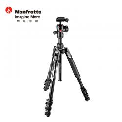 曼富图（Manfrotto）befree Advanced铝合金三脚架套装旅行便携反折扳锁三脚架 MKBFRLA4BK-BH