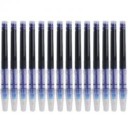 白雪(snowhite)N05直液式走珠笔替芯大容量笔芯x系列通用墨囊全针管蓝色20支