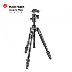 曼富图（Manfrotto）befree Advanced铝合金三脚架套装旅行便携反折旋锁三脚架 MKBFRTA4BK-BH 黑色