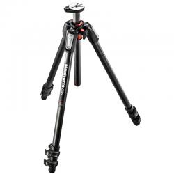 曼富图（Manfrotto）三脚架 MT055CXPRO3 新055系列 碳纤维三节三脚架 可横置中轴 承重9kg