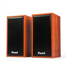  方正(iFound)F84 木质2.0音箱家用电脑小音响 有线迷你木质多媒体HiFi桌面笔记本音箱