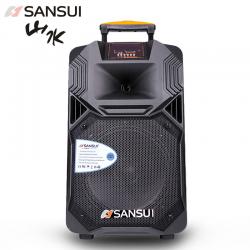 山水（SANSUI） SS1 户外音响移动拉杆蓝牙音箱便携式低音炮大功率会议室电脑音箱 SS1-10英寸+2话筒