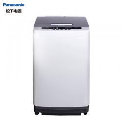 松下(Panasonic)洗衣机全自动波轮8公斤 宽瀑布速流 人工智能 大容量 节水立体漂 桶洗净XQB80-Q58T2F灰色
