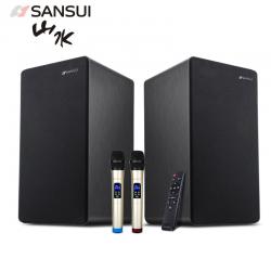 山水（SANSUI） 家庭电视蓝牙音箱套装家用客厅音响无线麦克风会议设备套装 H12（8英寸）