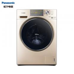 松下(Panasonic)变频滚筒洗衣机全自动9公斤 洗烘一体 除螨除菌 羽绒服低温烘干 XQG90-EG936金色