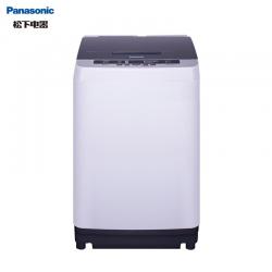 松下(Panasonic)波轮洗衣机全自动9公斤 节水立体漂 宽瀑布速流 超大容量 桶洗净XQB90-Q59T2F灰色