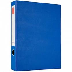 齐心（Comix）A1236 PVC档案盒A4 带压纸夹 55MM 蓝色 单个装