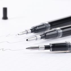 齐心（Comix）大容量笔芯中性笔签字笔水笔替芯0.5mm 黑色 20支盒 R913
